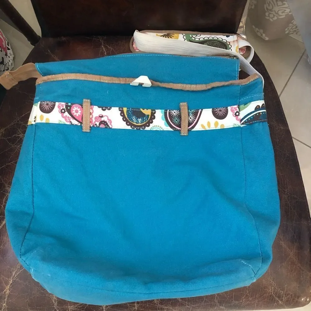 Embark For Target turquoise textile hobos bag